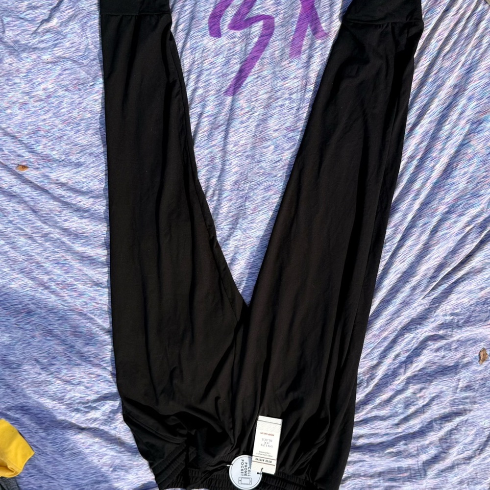 Black Wide Leg Lounge Pants